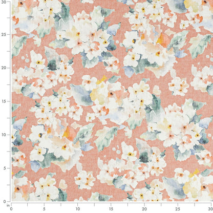 CB800-531 Floral nan Coral & Peach,Pink Charlotte Fabrics