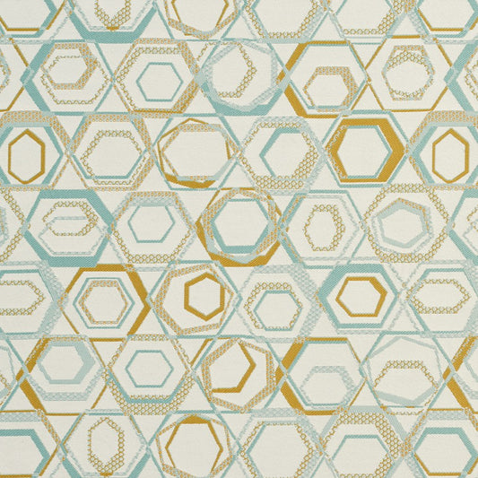 CB800-88 Abstract & Geometric Aqua & Teal Charlotte Fabrics Woven Patterns