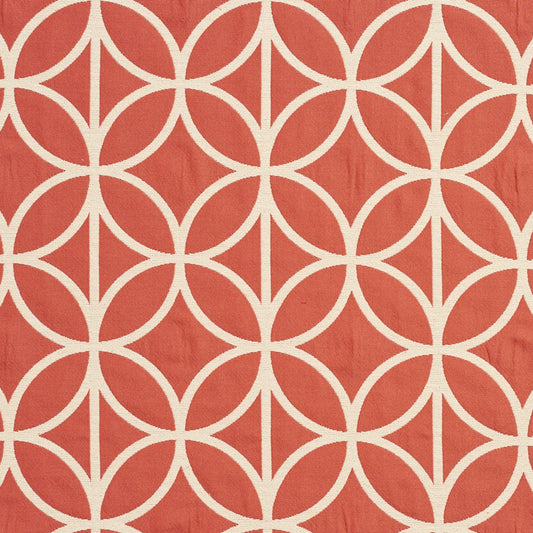 CB800-92 Abstract & Geometric Coral & Peach Charlotte Fabrics Woven Patterns