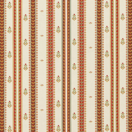 CB800-97 Stripe Orange & Rust Charlotte Fabrics Woven Patterns