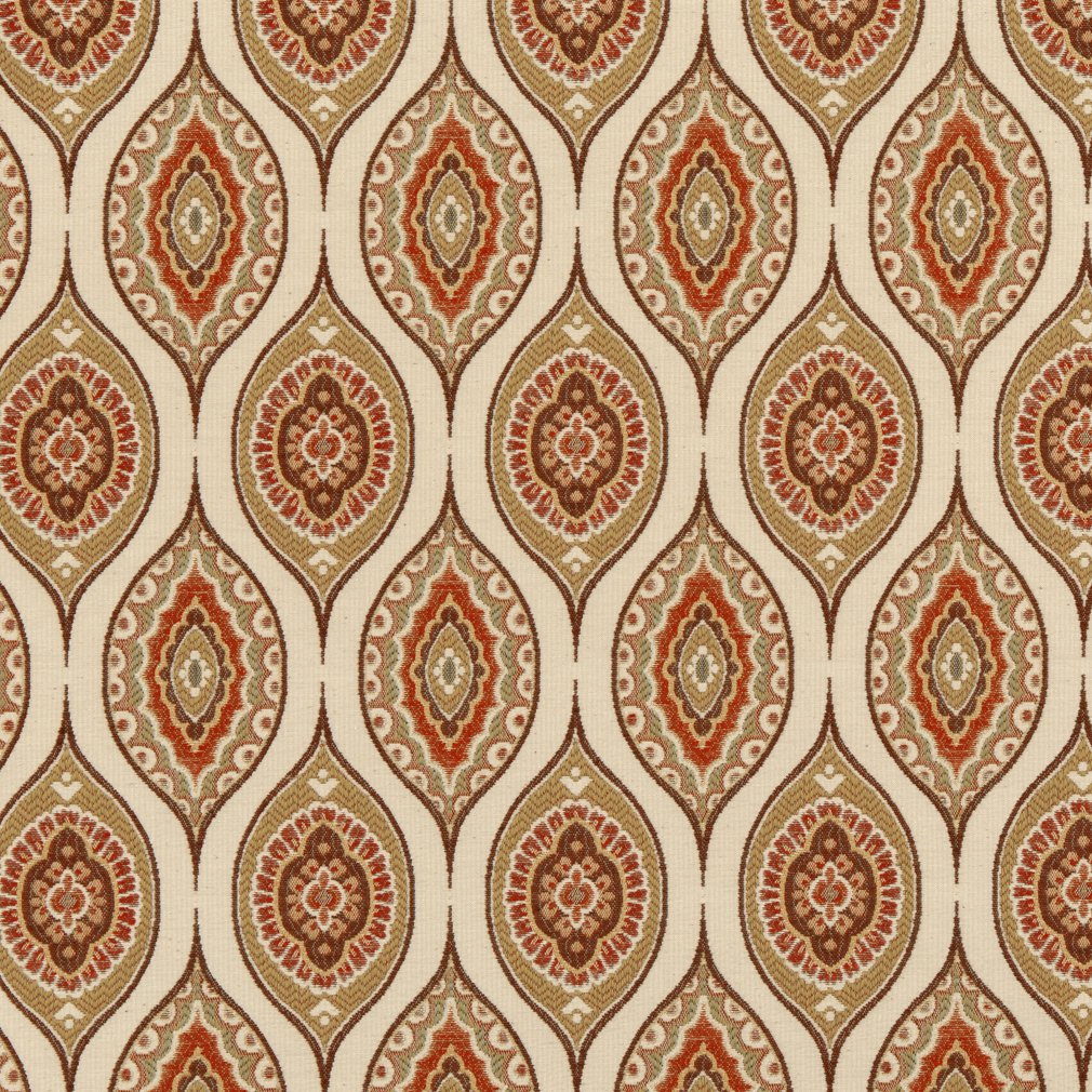 CB800-98 Abstract & Geometric Brown,Orange & Rust Charlotte Fabrics Woven Patterns