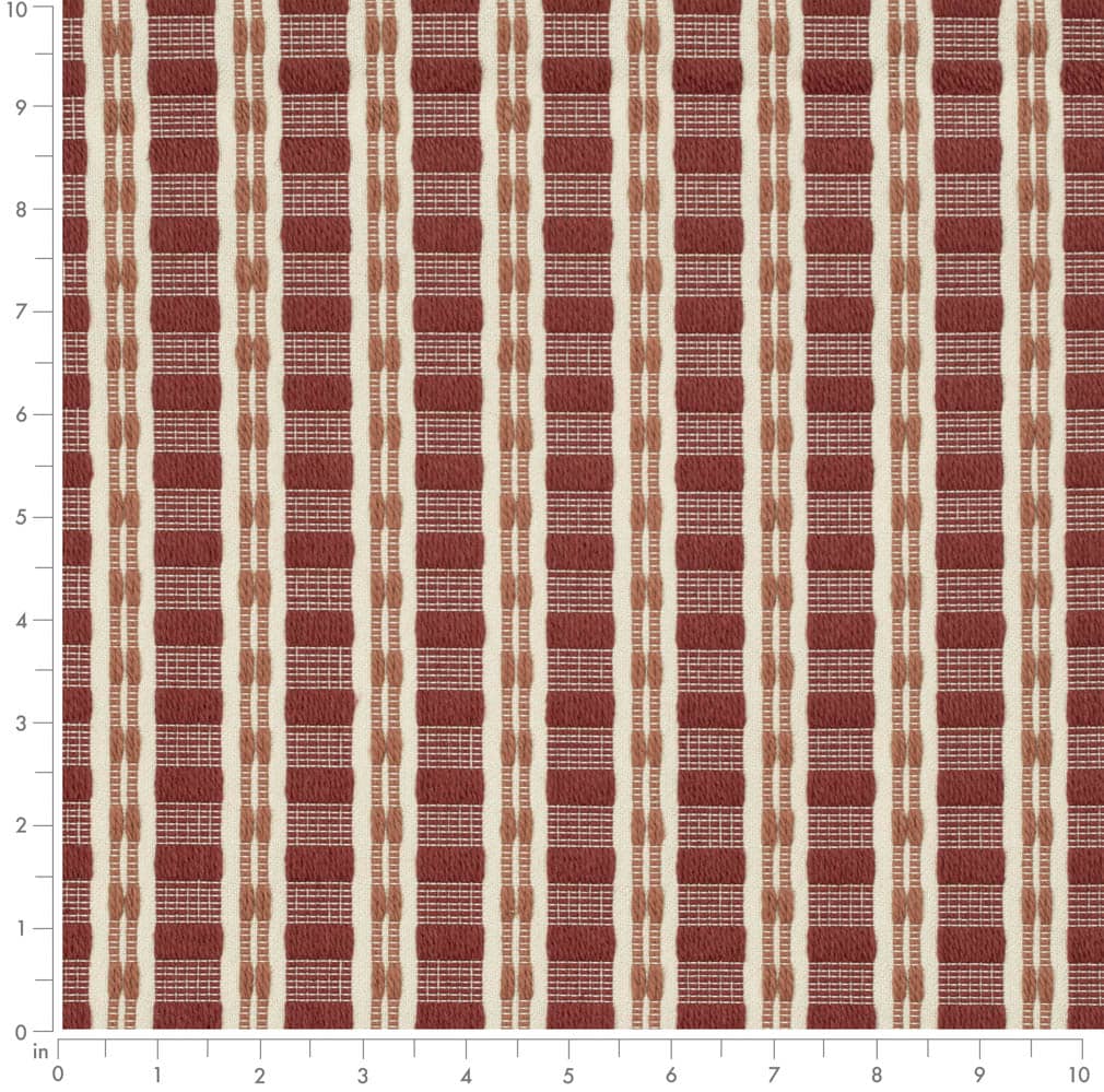 CB900-116 Stripe nan Red & Burgundy Charlotte Colors