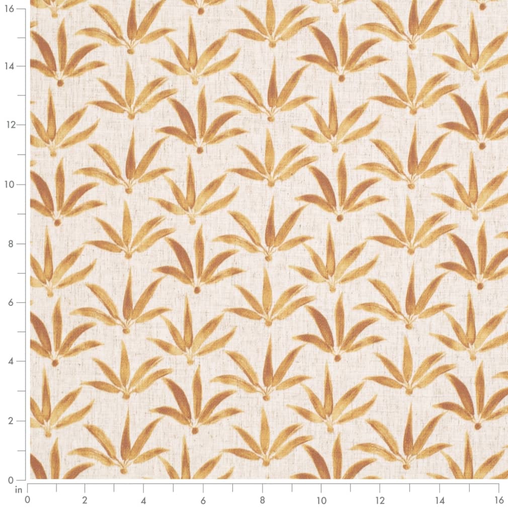 CB900-136 Abstract & Geometric,Leaves nan Gold & Yellow Charlotte Colors