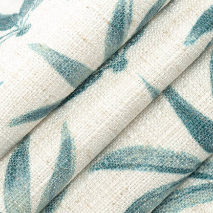 CB900-153 Abstract & Geometric,Leaves nan Aqua & Teal Charlotte Colors