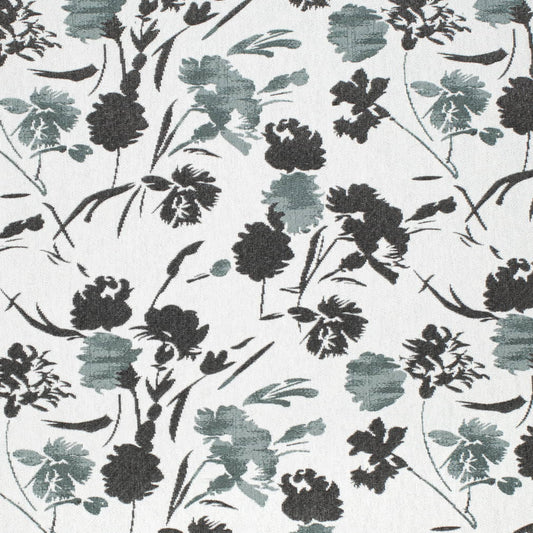 CB900-160 Abstract & Geometric,Floral Aqua & Teal Charlotte Fabrics Woven Patterns