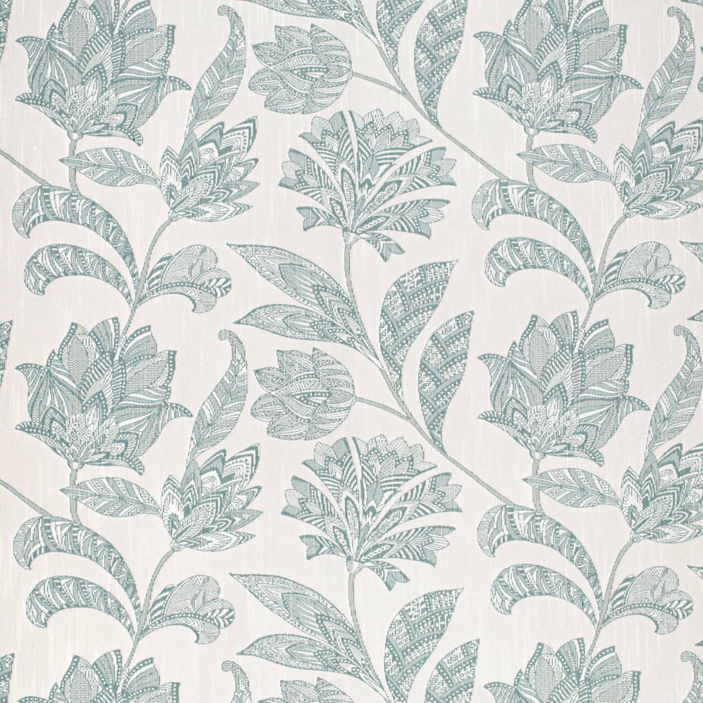 CB900-163 Floral Aqua & Teal Charlotte Fabrics Crypton,Woven Patterns