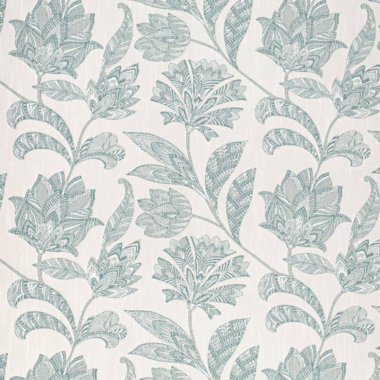 CB900-163 Floral Aqua & Teal Charlotte Fabrics Crypton,Woven Patterns