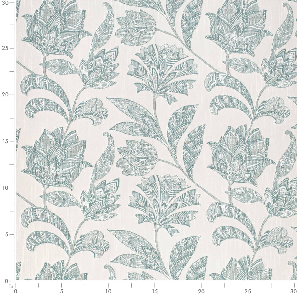 CB900-163 Floral nan Aqua & Teal Charlotte Colors