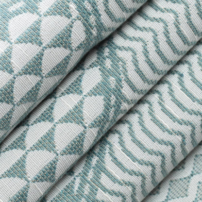 CB900-164 Abstract & Geometric nan Aqua & Teal Charlotte Colors