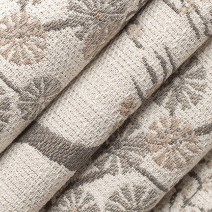 CB900-171 Global,Leaves,Toile nan Beige & Taupe,Brown,Grey & Silver Charlotte Colors