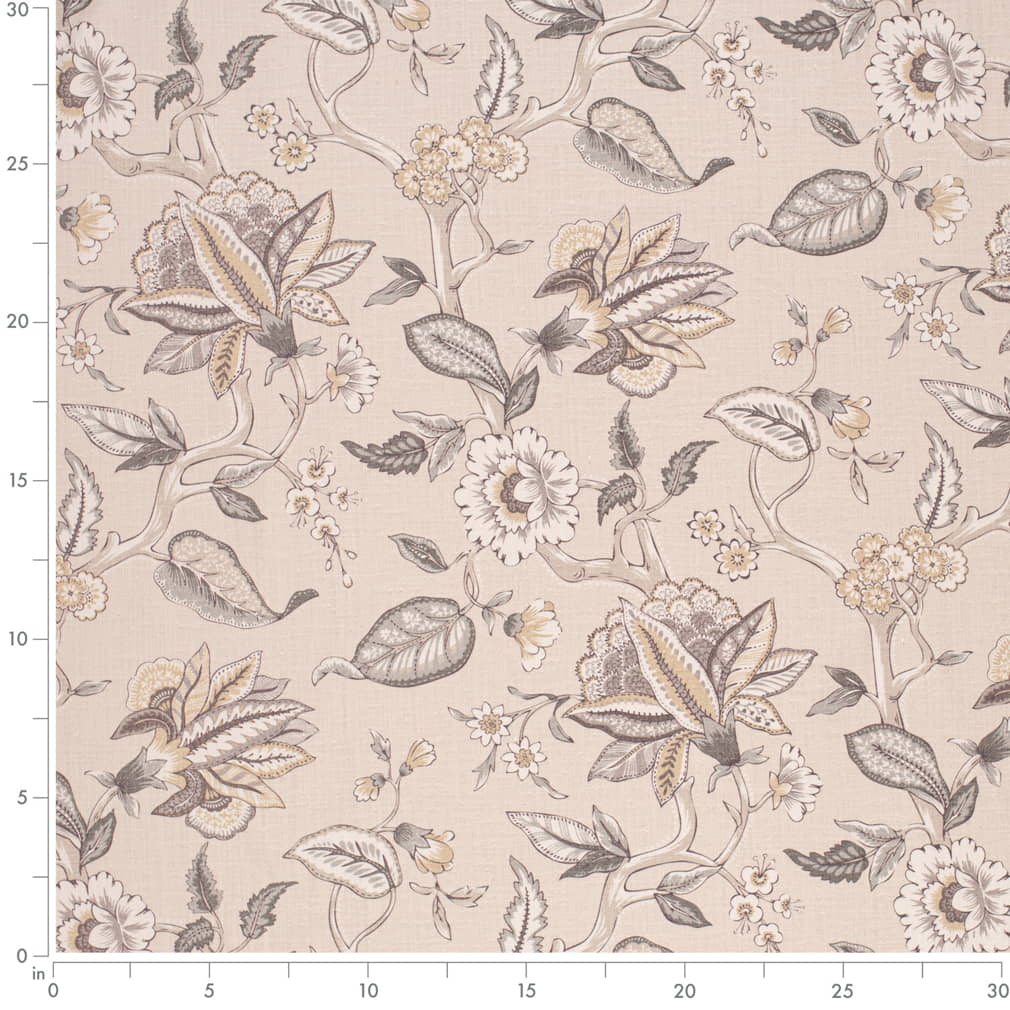 CB900-173 Floral nan Beige & Taupe,Grey & Silver Charlotte Colors