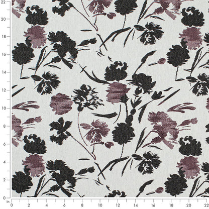 CB900-186 Floral nan Purple Charlotte Fabrics