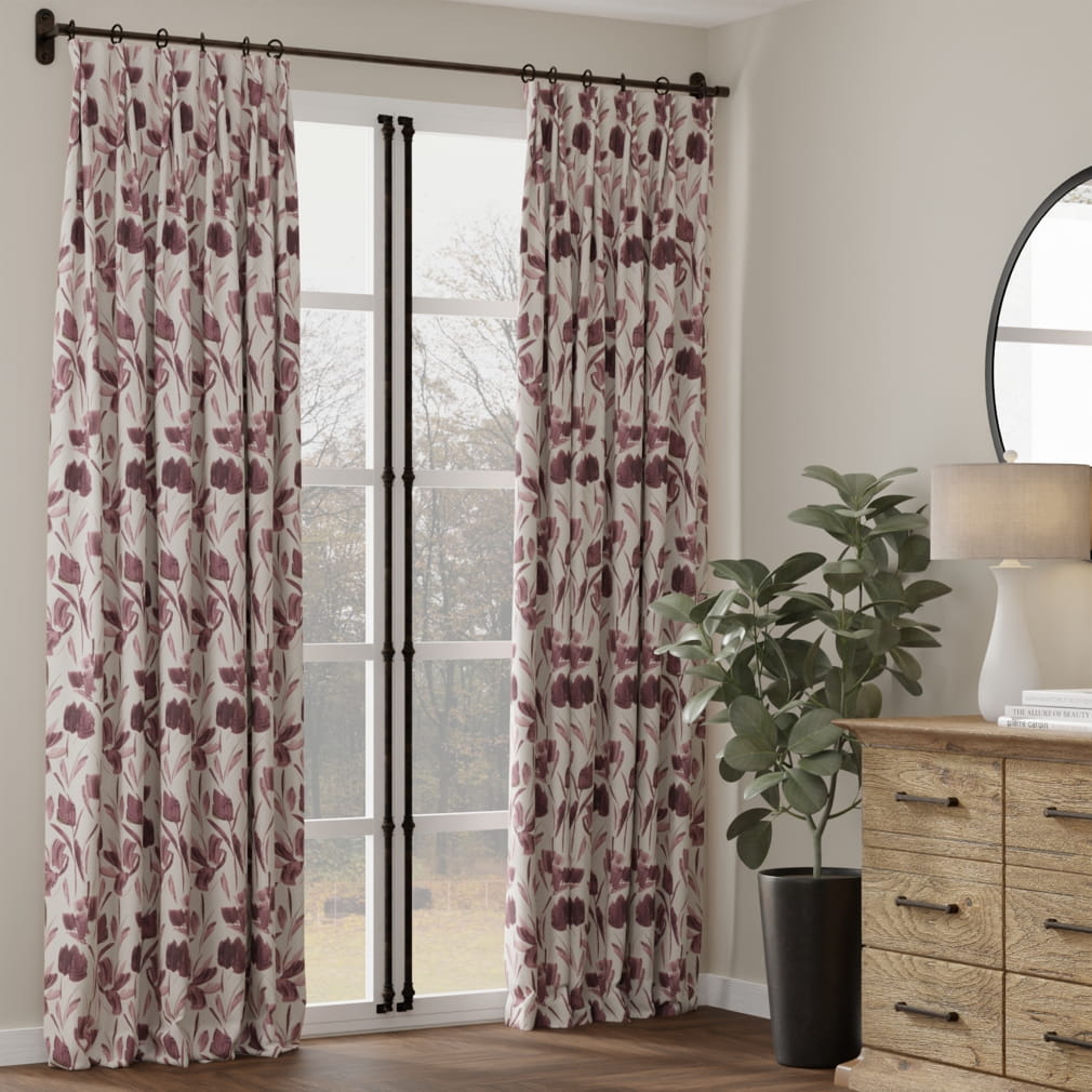 CB900-187 Abstract & Geometric,Floral nan Purple Charlotte Fabrics