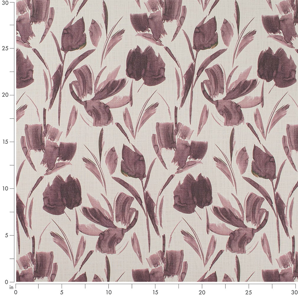 CB900-187 Abstract & Geometric,Floral nan Purple Charlotte Fabrics