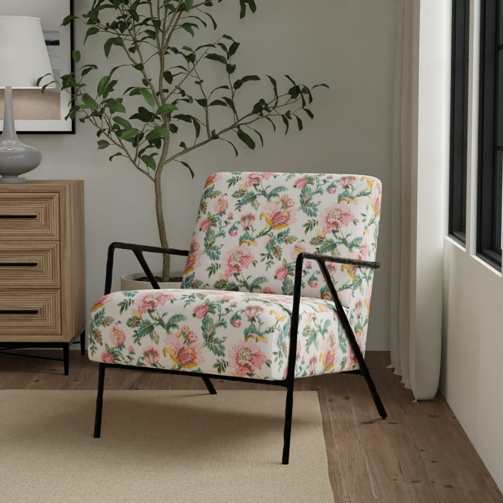 CB900-195 Floral nan Pink Charlotte Fabrics