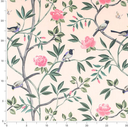 CB900-196 Floral nan Pink Charlotte Fabrics