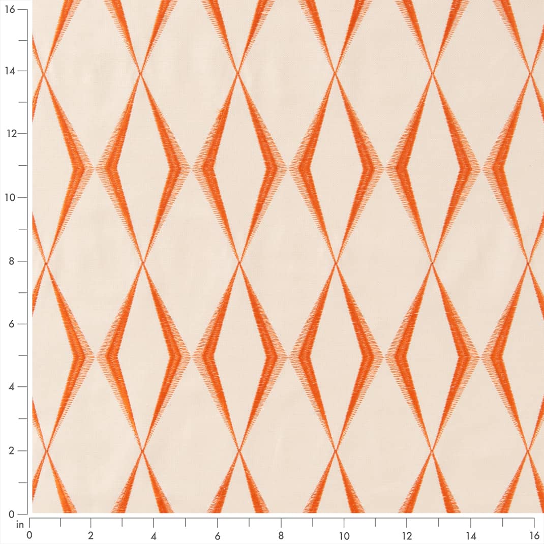 CB900-50 Abstract & Geometric nan Orange & Rust Charlotte Colors