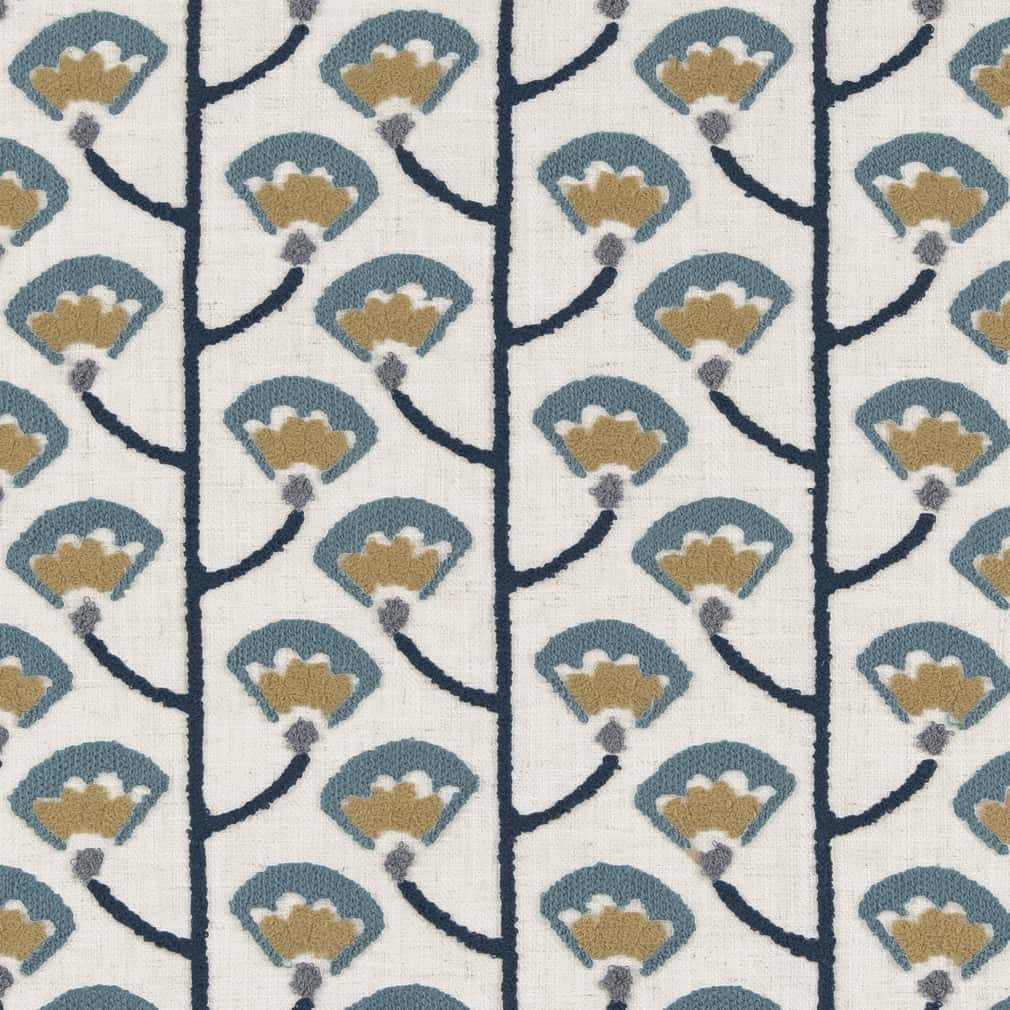 CB900-80 Abstract & Geometric,Floral nan Blue Charlotte Colors