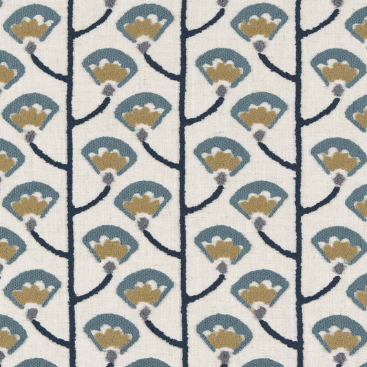 CB900-80 Abstract & Geometric,Floral nan Blue Charlotte Colors