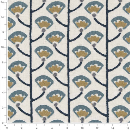 CB900-80 Abstract & Geometric,Floral nan Blue Charlotte Colors