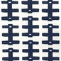 CCF-2306-1650 BRIDGE DARK NAVY/OYSTER CAROLINE CECIL TEXTILES Fabrics Drapery Upholstery
