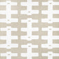 CCF-2309-161 BRIDGE WHITE/NATURAL CAROLINE CECIL TEXTILES Fabrics Drapery Upholstery