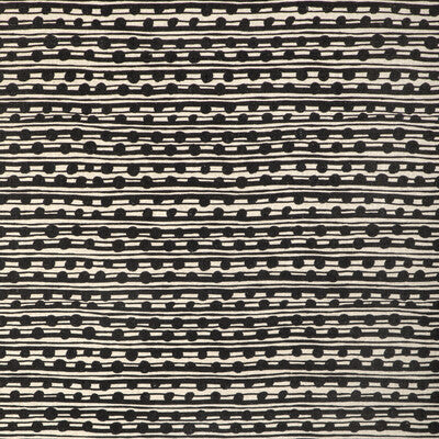 CCF-2314-8116 GAMAL BLACK/NATURAL CAROLINE CECIL TEXTILES Fabrics Drapery Upholstery