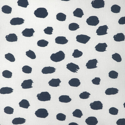 CCF-2334-1650 PAINT DOT DARK NAVY/OYSTER CAROLINE CECIL TEXTILES Fabrics Drapery Upholstery