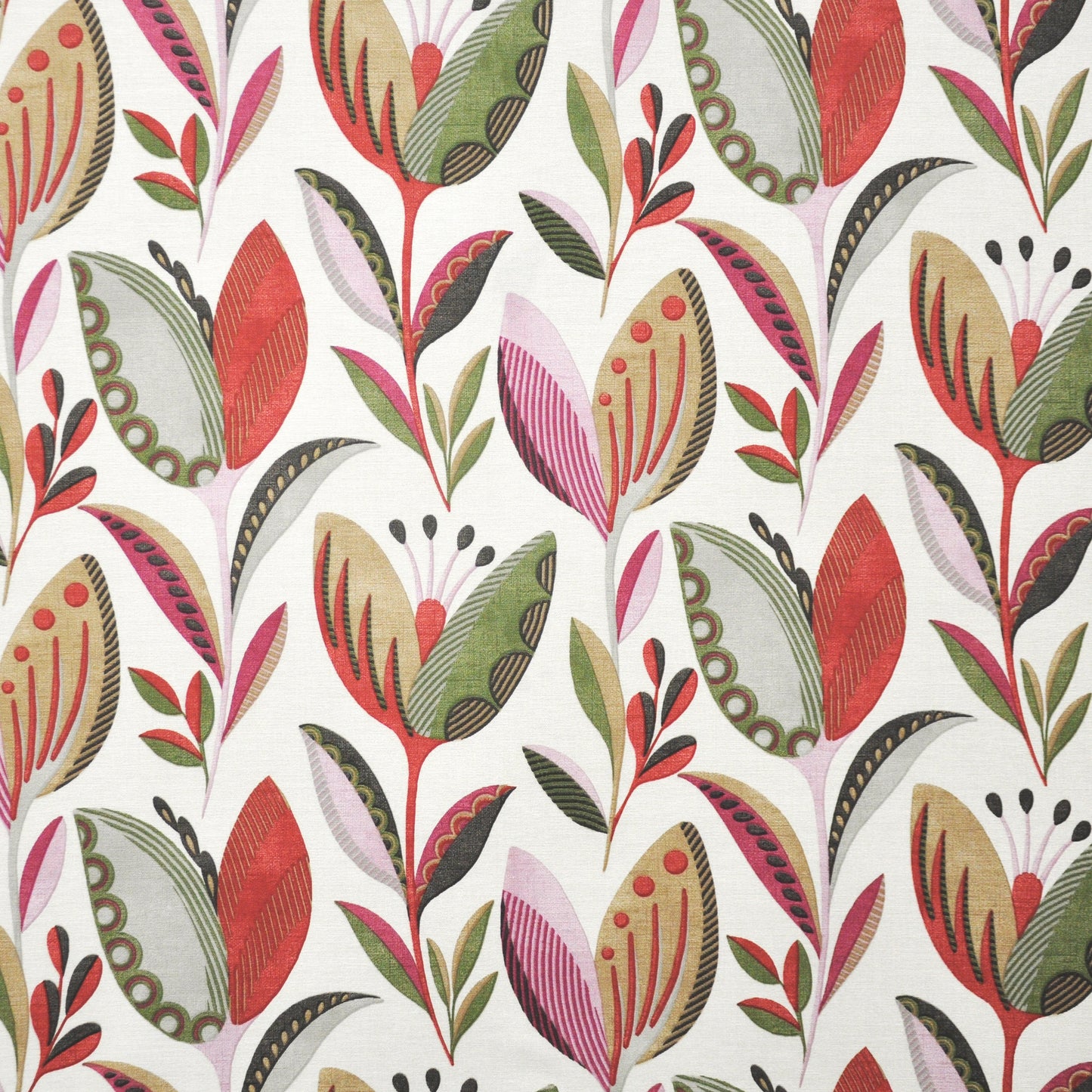 CGH338 Maxwell DRAPERY/MULTI- PATTERN # 338 POMEGRANATE CT-SORBET