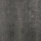 Caiman Gunmetal Grey & Silver Charlotte Fabrics Genuine Leather