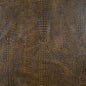 Caiman Saddle Brown Charlotte Fabrics Genuine Leather
