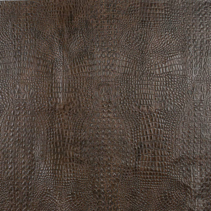 Caiman Whiskey Brown Charlotte Fabrics Genuine Leather