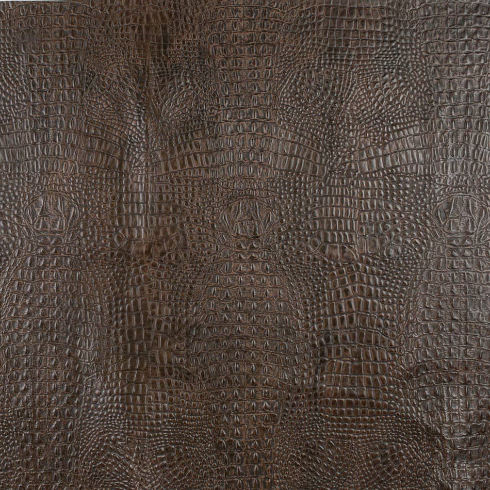 Caiman Whiskey Exotic Brown Charlotte Fabrics Genuine Leather