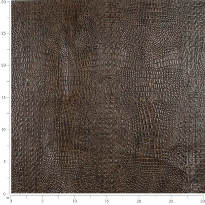Caiman Whiskey Brown Charlotte Fabrics Genuine Leather