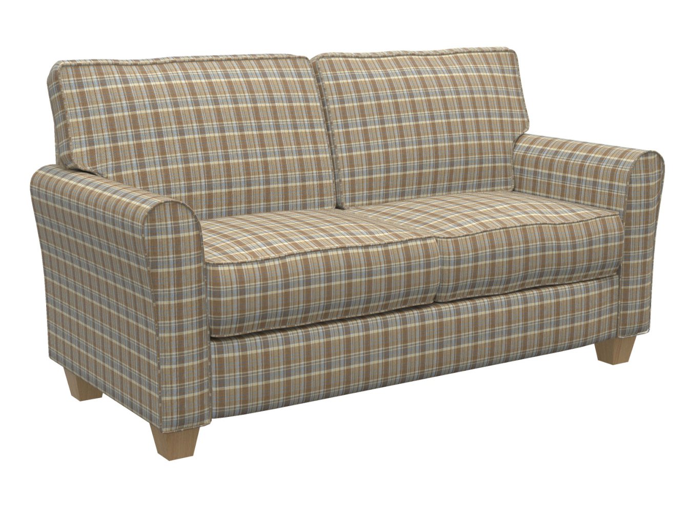 D100 Plaid Wheat Plaid Brown Charlotte Fabrics