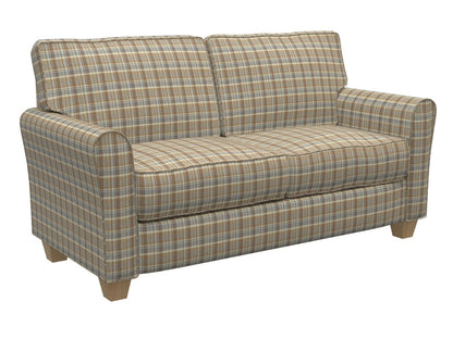 D100 Plaid Wheat Plaid Brown Charlotte Fabrics