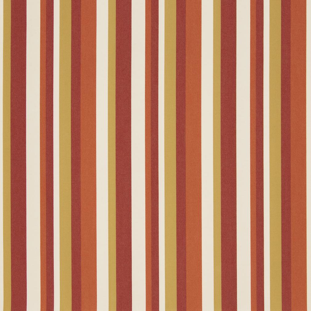 D1013 Stripe Sienna Orange & Rust Charlotte Fabrics