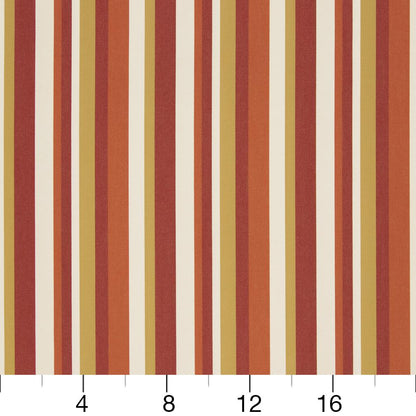 D1013 Stripe Sienna Orange & Rust Charlotte Fabrics