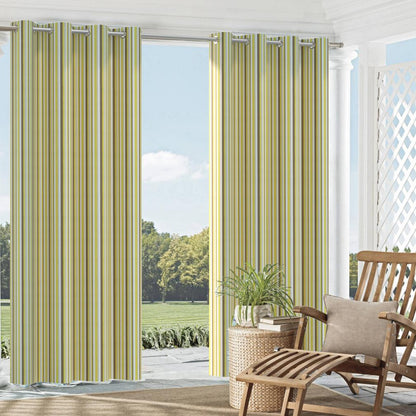 D1014 Stripe Lemon Gold & Yellow Charlotte Fabrics