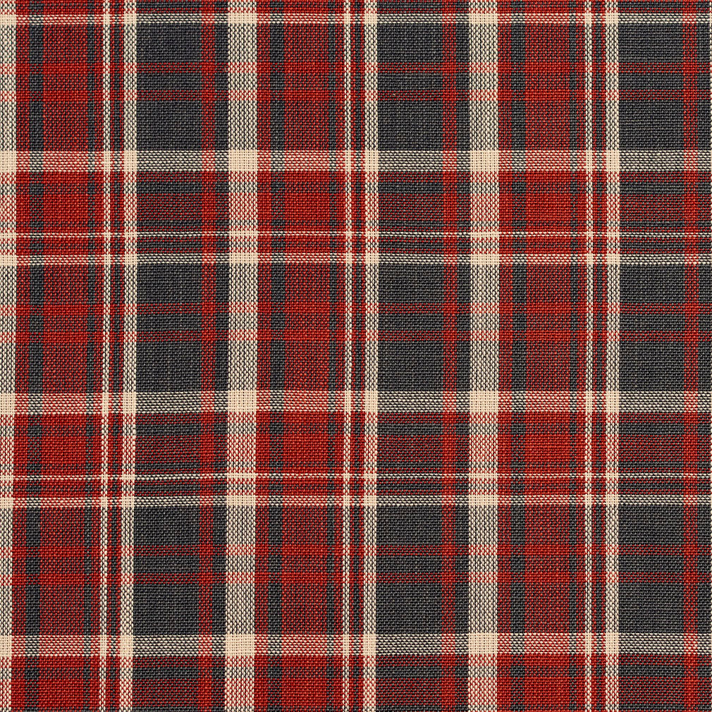 D101 Plaid Brick Plaid Blue,Red & Burgundy Charlotte Fabrics