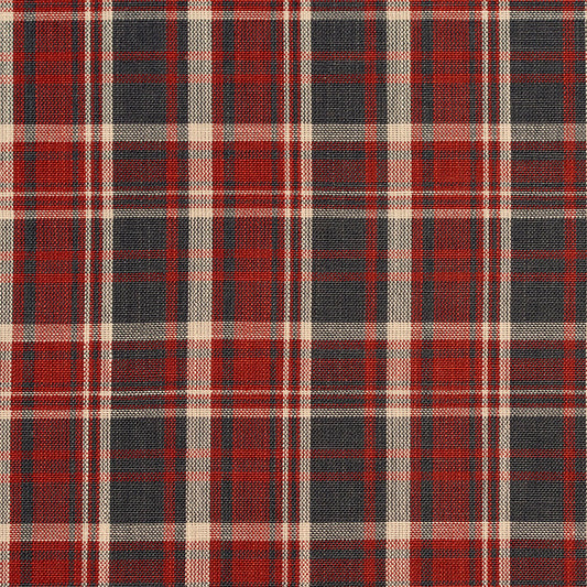 D101 Plaid Brick Plaid Blue,Red & Burgundy Charlotte Fabrics