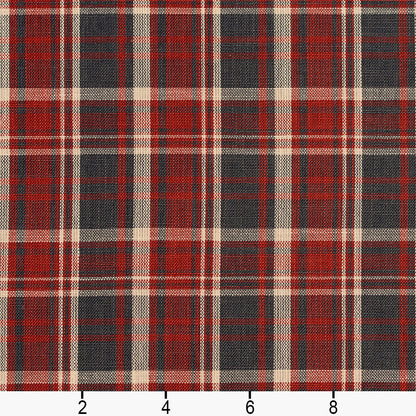 D101 Plaid Brick Plaid Blue,Red & Burgundy Charlotte Fabrics