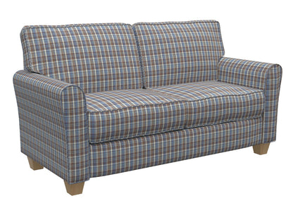 D102 Plaid Wedgewood Plaid Blue,Brown Charlotte Fabrics