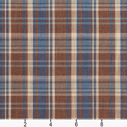 D102 Plaid Wedgewood Plaid Blue,Brown Charlotte Fabrics