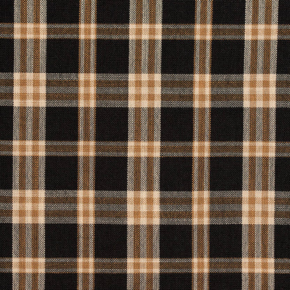 D103 Plaid Onyx Plaid Black Charlotte Fabrics