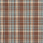 D104 Plaid Cornflower Plaid Aqua & Teal,Brown Charlotte Fabrics