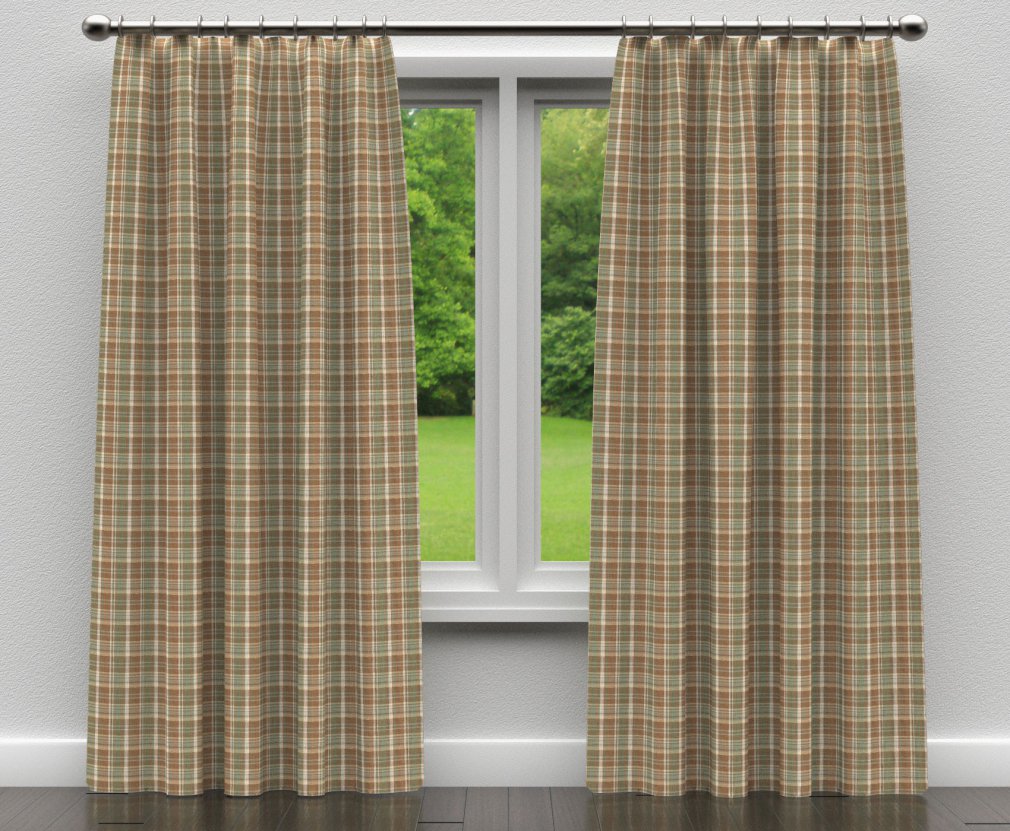 D105 Plaid Juniper Plaid Brown,Green Charlotte Fabrics