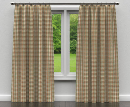 D105 Plaid Juniper Plaid Brown,Green Charlotte Fabrics