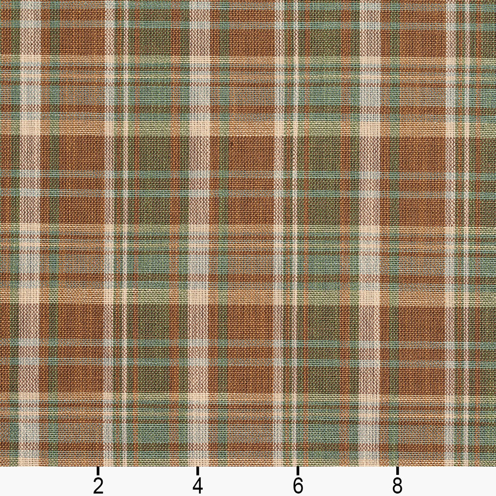 D105 Plaid Juniper Plaid Brown,Green Charlotte Fabrics