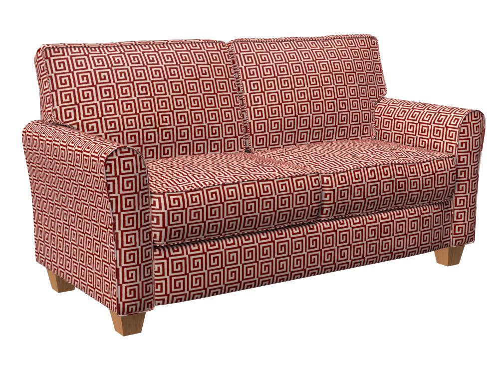D1061 Abstract & Geometric Spice Key Red & Burgundy Charlotte Fabrics